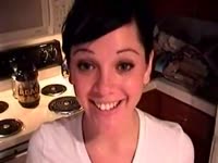 Poop Fetish Video - Cute trailer trash girl squeezes out a tiny poop